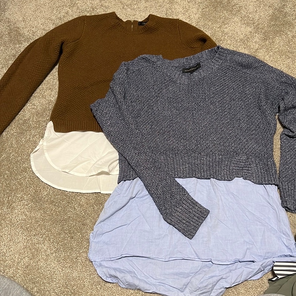 Two 2-piece sweaters Size S - J. Crew and Banana Republic